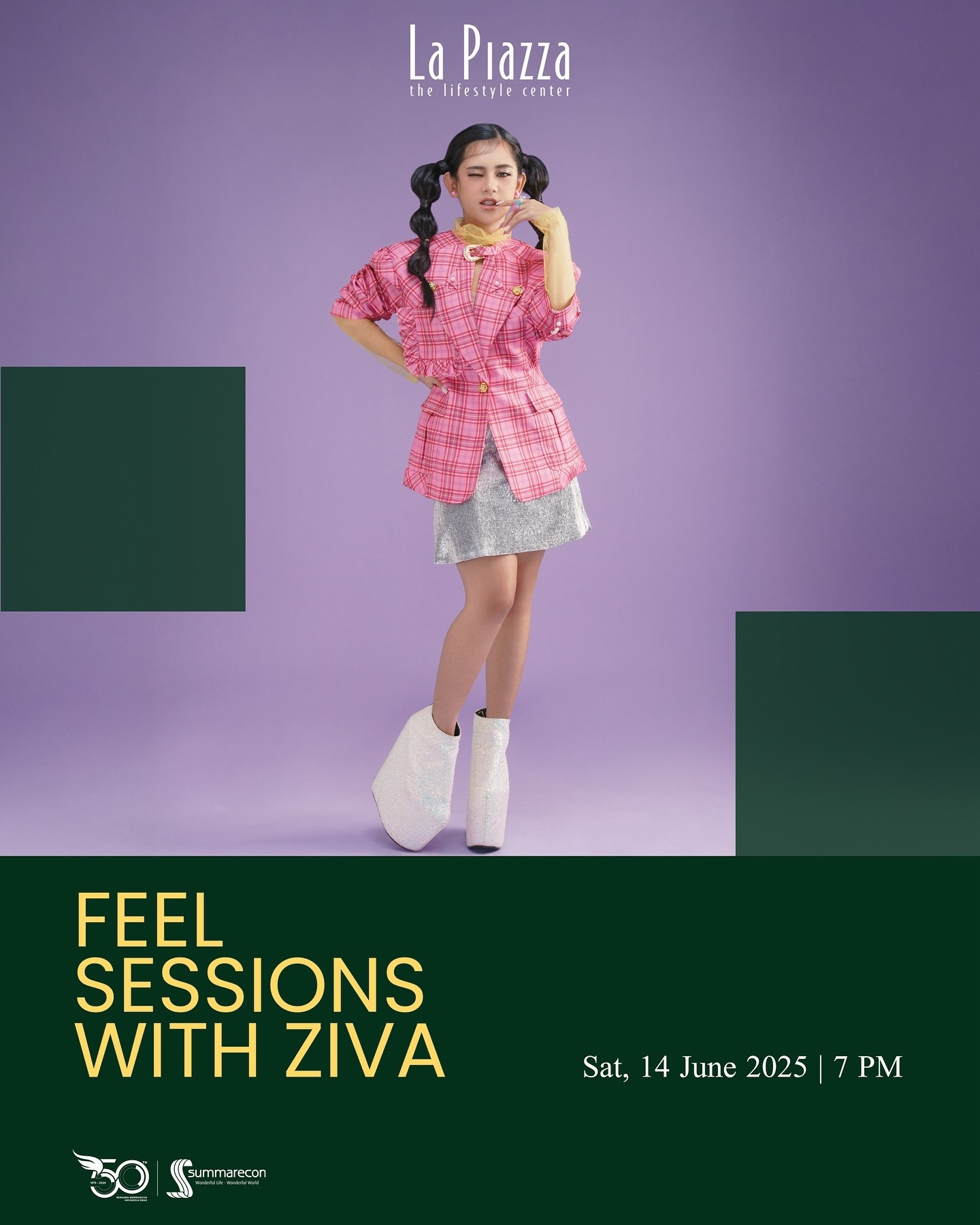 Konser Gratis Malam Minggu! Ziva Magnolya Dijadwalkan Tampil di La Piazza Summarecon Mall Kelapa Gading pada Akhir Pekan Ini