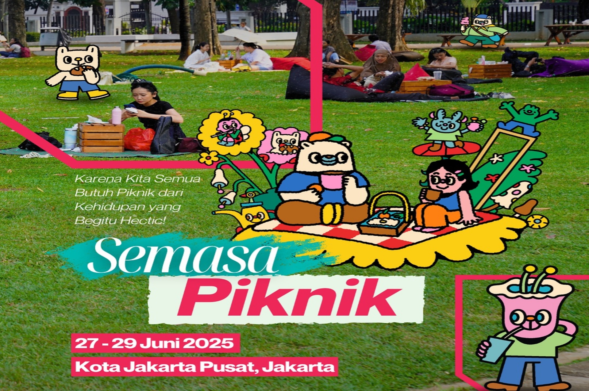 Semasa Piknik 2025, Rayakan Akhir Pekan dengan Piknik Kreatif di Taman Lapangan Banteng