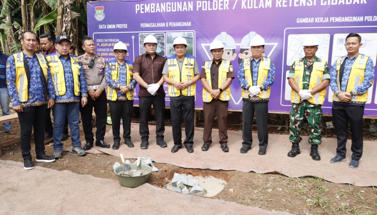 Solusi Atasi Banjir yang Sering Landa Wilayah Cikupa, Pemkab Tangerang Mulai Bangun Polder Cibadak Seluas 2.847 Meter, Ini Fungsinya!