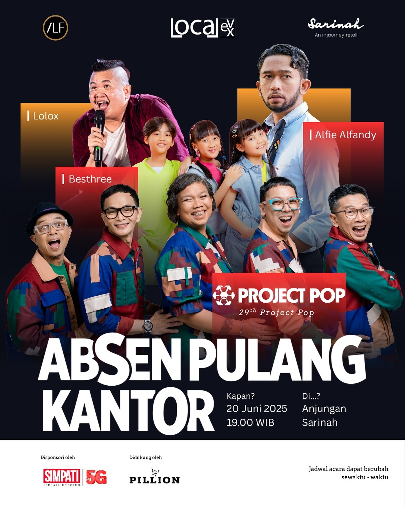 Konser Gratis Project Pop! Ayo Absen Pulang Kantor Lebih Awal, Nonton Live Musik di Anjungan Sarinah pada Jumat 20 Juni Besok Malam