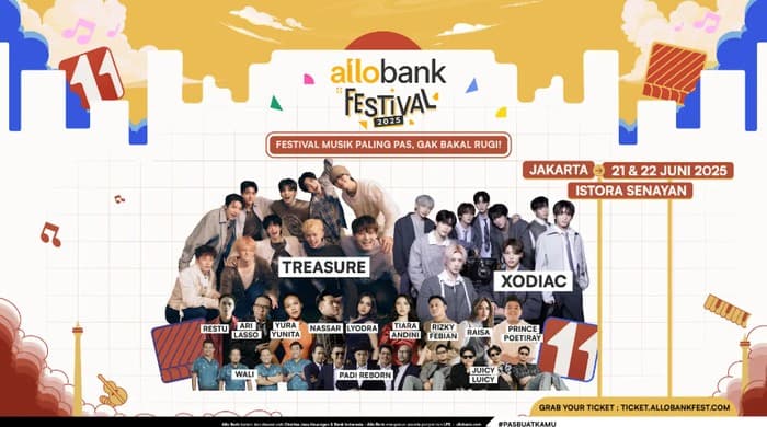 Ingat! Hari Ini Ada Konser K-pop TREASURE, Ari Lasso, Juicy Luicy hingga Lyodra di Istora Senayan, Berikut Rundown Allo Bank Festival 2025 Hari Kedua