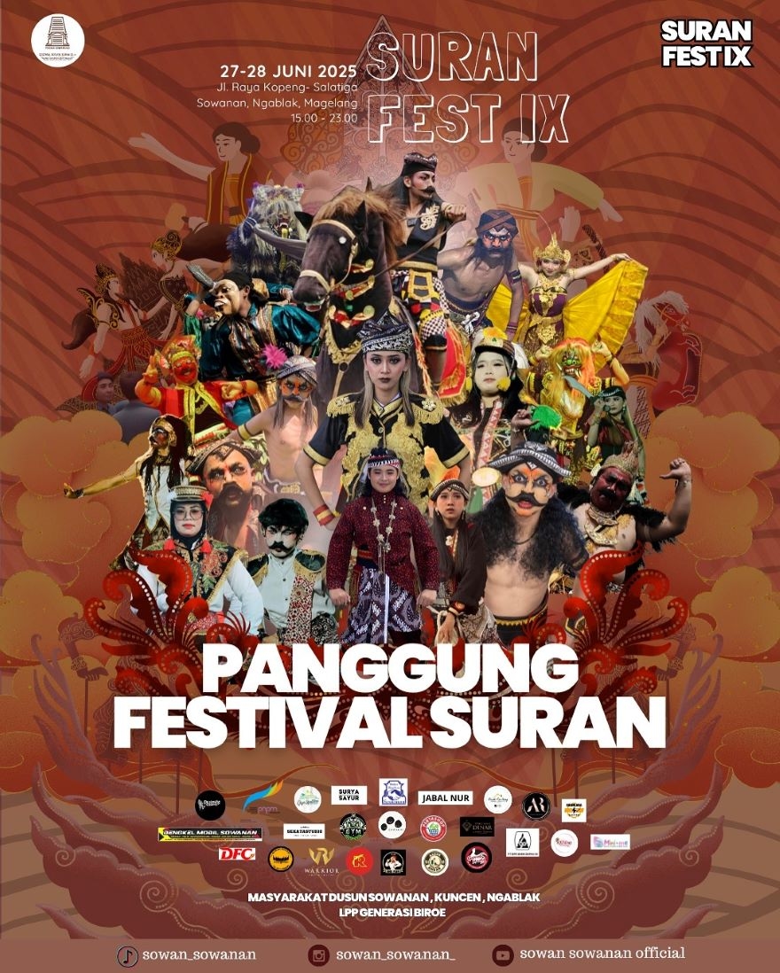 Warga Magelang Merapat! Suran Fest IX Resmi Dibuka, Ada Kirab 1000 Tumpeng hingga Pentas Tari dari 26 Sanggar, Cek Jadwal dan Lokasinya