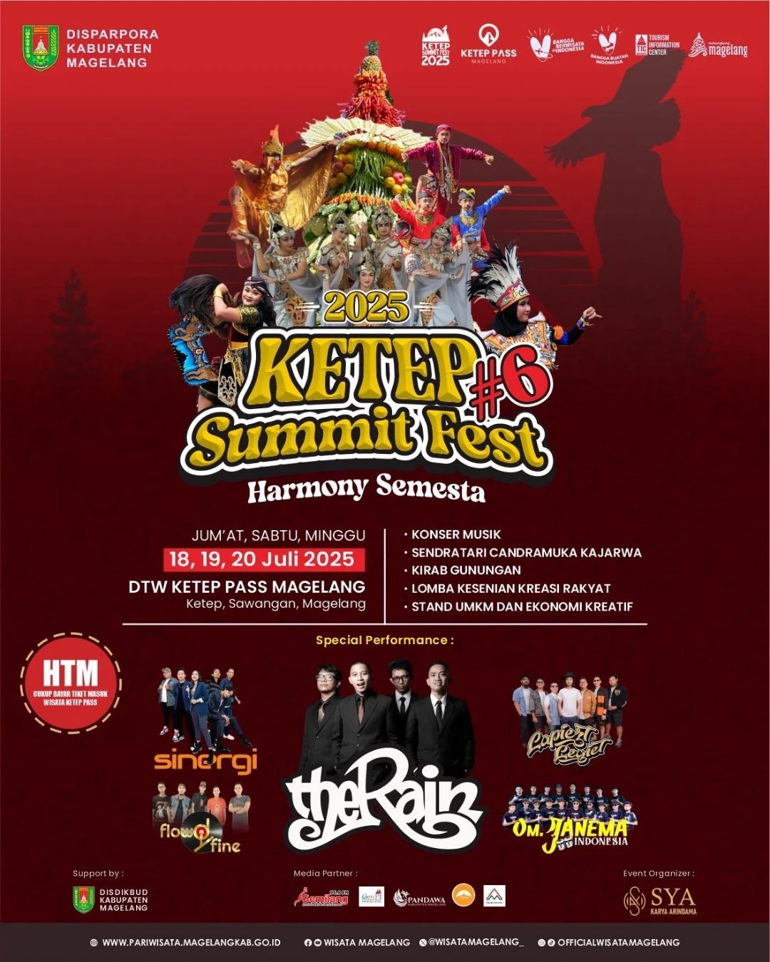 Konser Gratis di Magelang Akhir Pekan Ini: The Rain hingga OM Janema Bakal Tampil di Ketep Summit Fest 2025, Simak Info Lengkapnya di Sini!