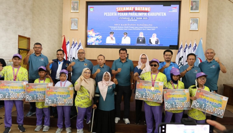 Lebih dari 100 Atlet Disabilitas Ikuti Pekan Paralimpik Tingkat Kabupaten Tangerang, Bupati Maesyal: Jangan Ada Perbedaan Pengakuan!