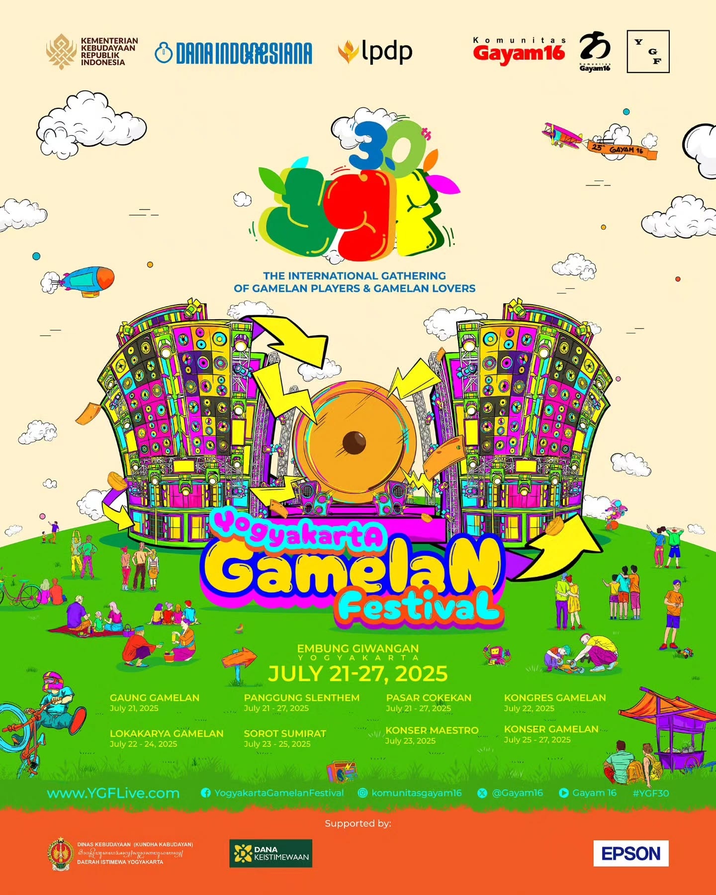 Pecinta Gamelan Merapat! YGF 2025 Akan Kembali Digelar di Taman Budaya Embung Giwangan Yogyakarta pada Bulan Juli Ini, Simak Rangkaian Acaranya