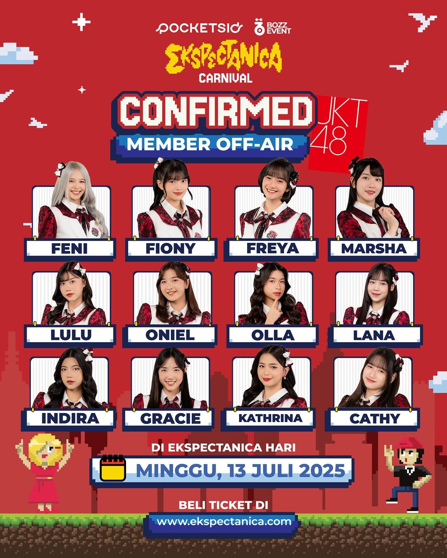 Asyik! 12 Member JKT48 Siap Goyang Ekspectanica Carnival 2025 di Surabaya Expo Center pada 13 Juli, Berikut Nama-nama Personelnya