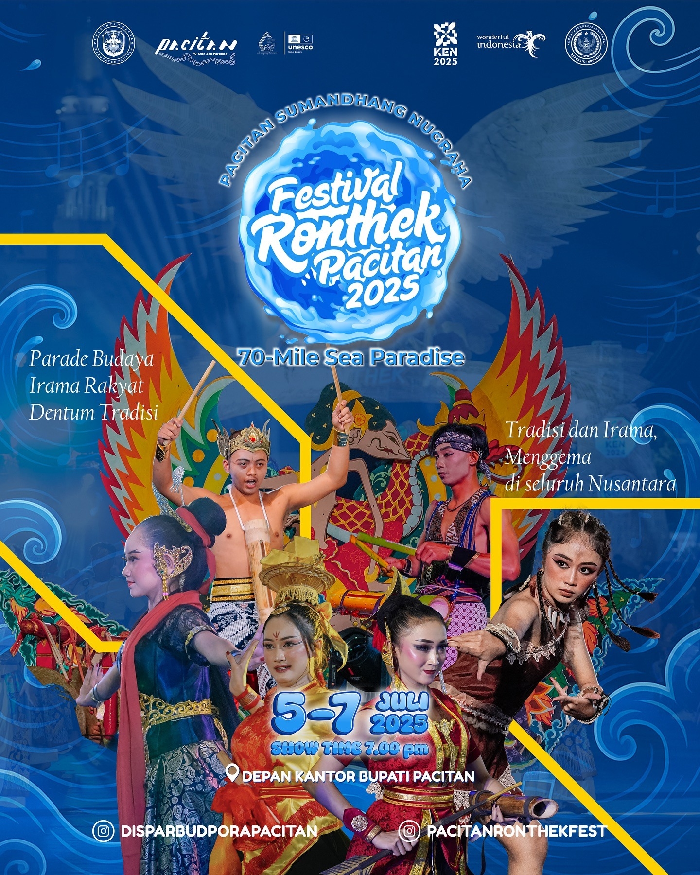 Warga Pacitan Merapat! Festival Ronthek 2025 Sedang Berlangsung di Depan Kantor Bupati, Simak Jadwal Acaranya