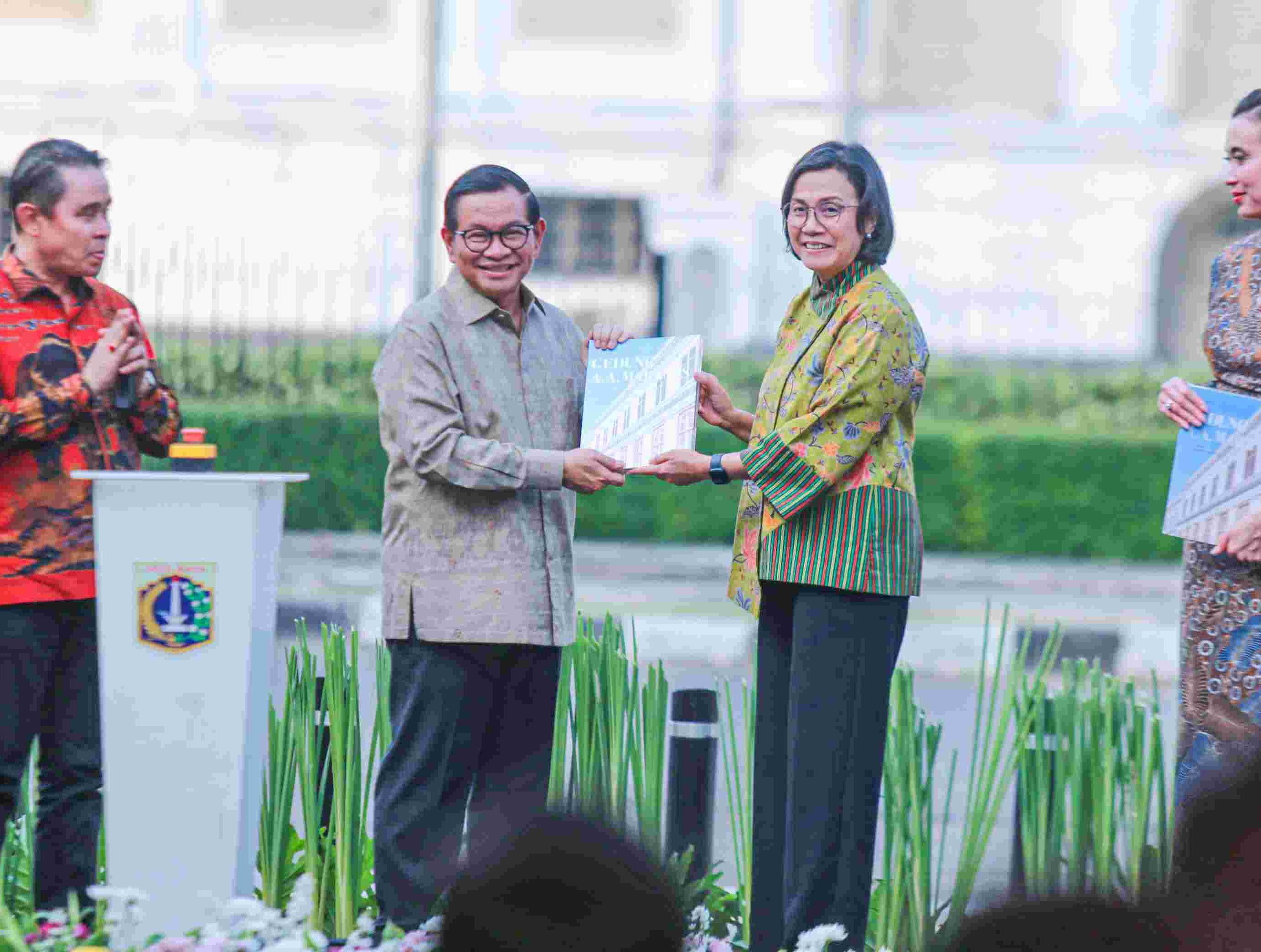 Pencanangan Integrasi Ruang Hijau Lapangan Banteng dan Gedung A A Maramis, Gubernur Pramono: Ditargetkan Selesai Maret 2026