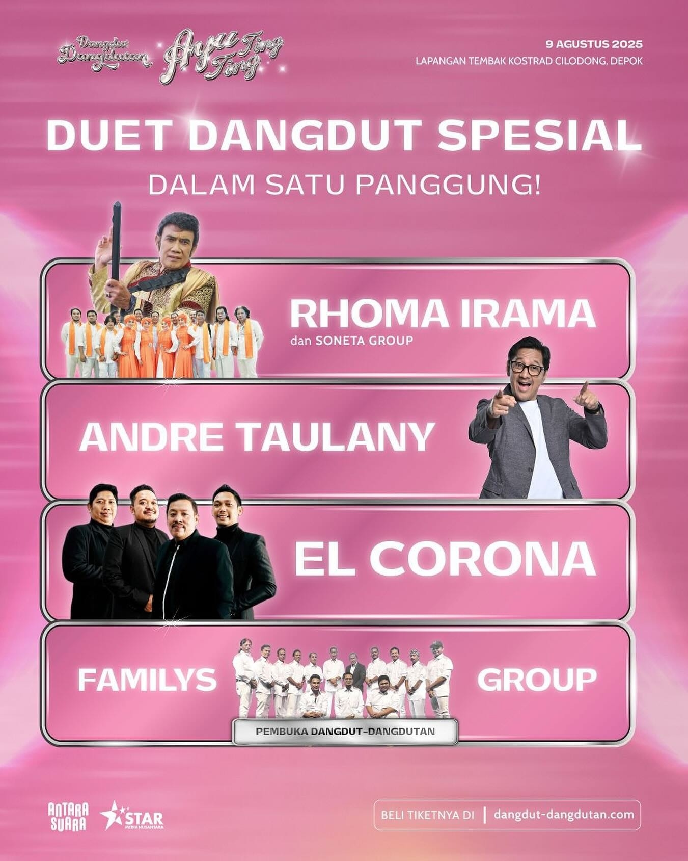 Tandai 15 Tahun Berkarya, Ayu Ting Ting Gelar Dangdut Dangdutan Bareng Rhoma Irama, Familys Group hingga Andre Taulany, Cek Tanggal dan Lokasinya!