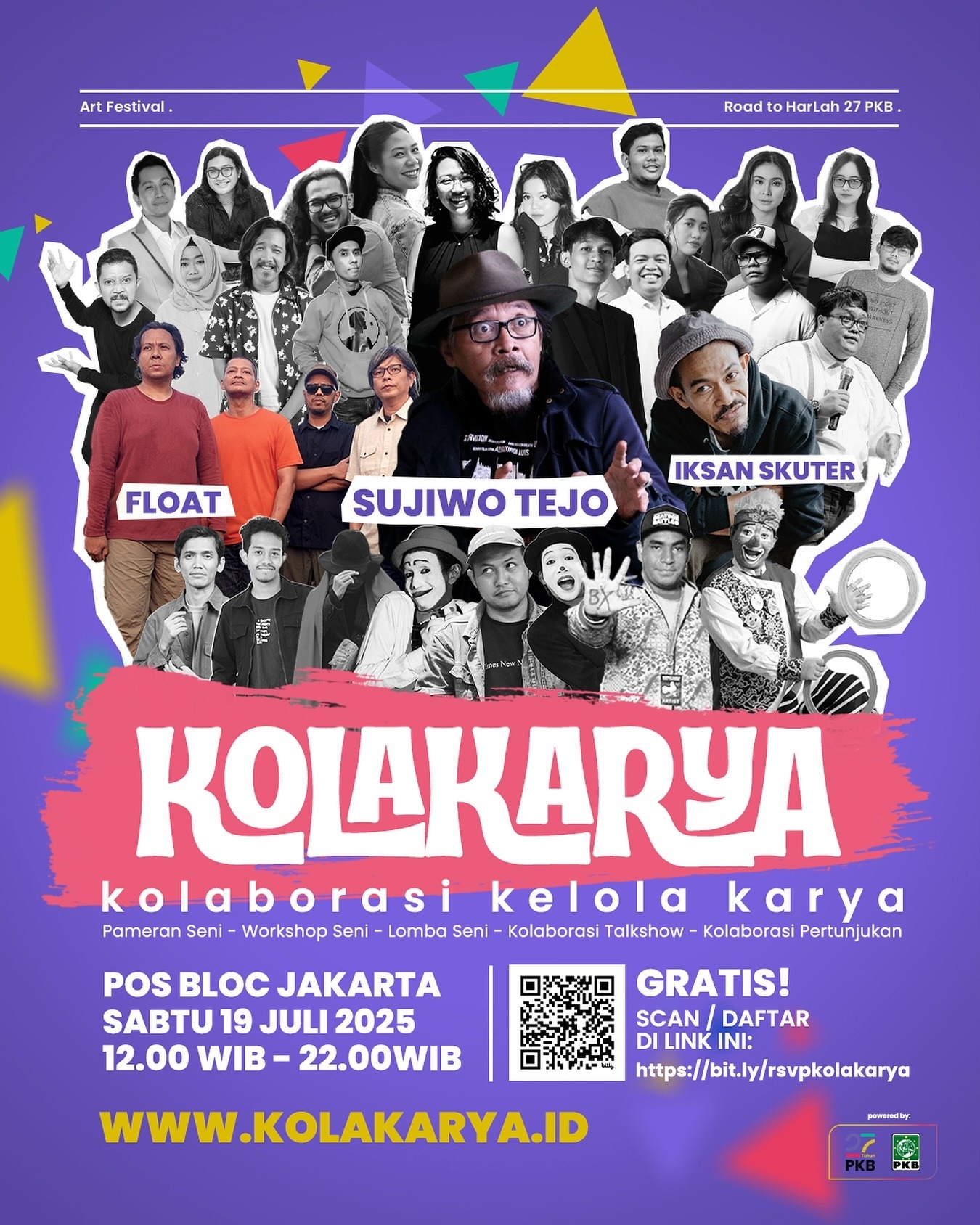 Catat! Sujiwo Tejo, Float hingga Iksan Skuter Bakal Meriahkan Kolakarya 2025 di Pos Bloc Jakarta Besok Siang, Gratis untuk Umum