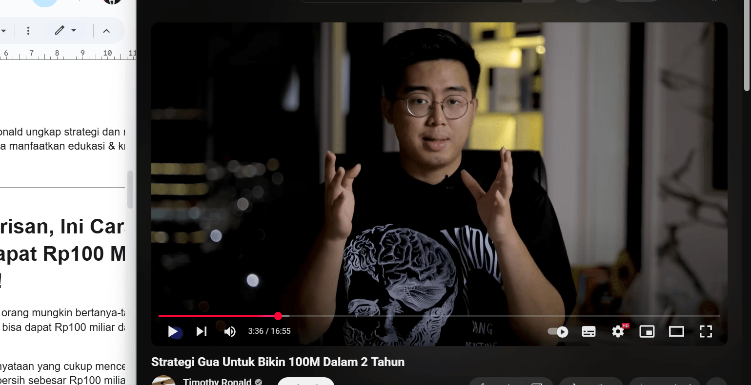 Timothy Ronald Bagikan Strategi Dirinya Bisa Meraih Rp100 Miliar Dalam Waktu 2 Tahun: Contek Resepnya, Kamu Juga Bisa!