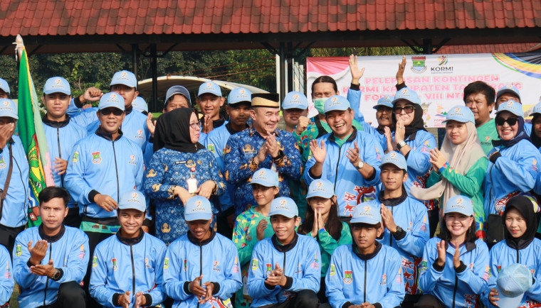 Lepas 104 Atlet Olahraga Masyarakat Kontingen Kabupaten Tangerang untuk FORNAS VIII 2025 di NTB, Sekda Soma: Ayo Raih Prestasi Agar Jadi Inspirasi!