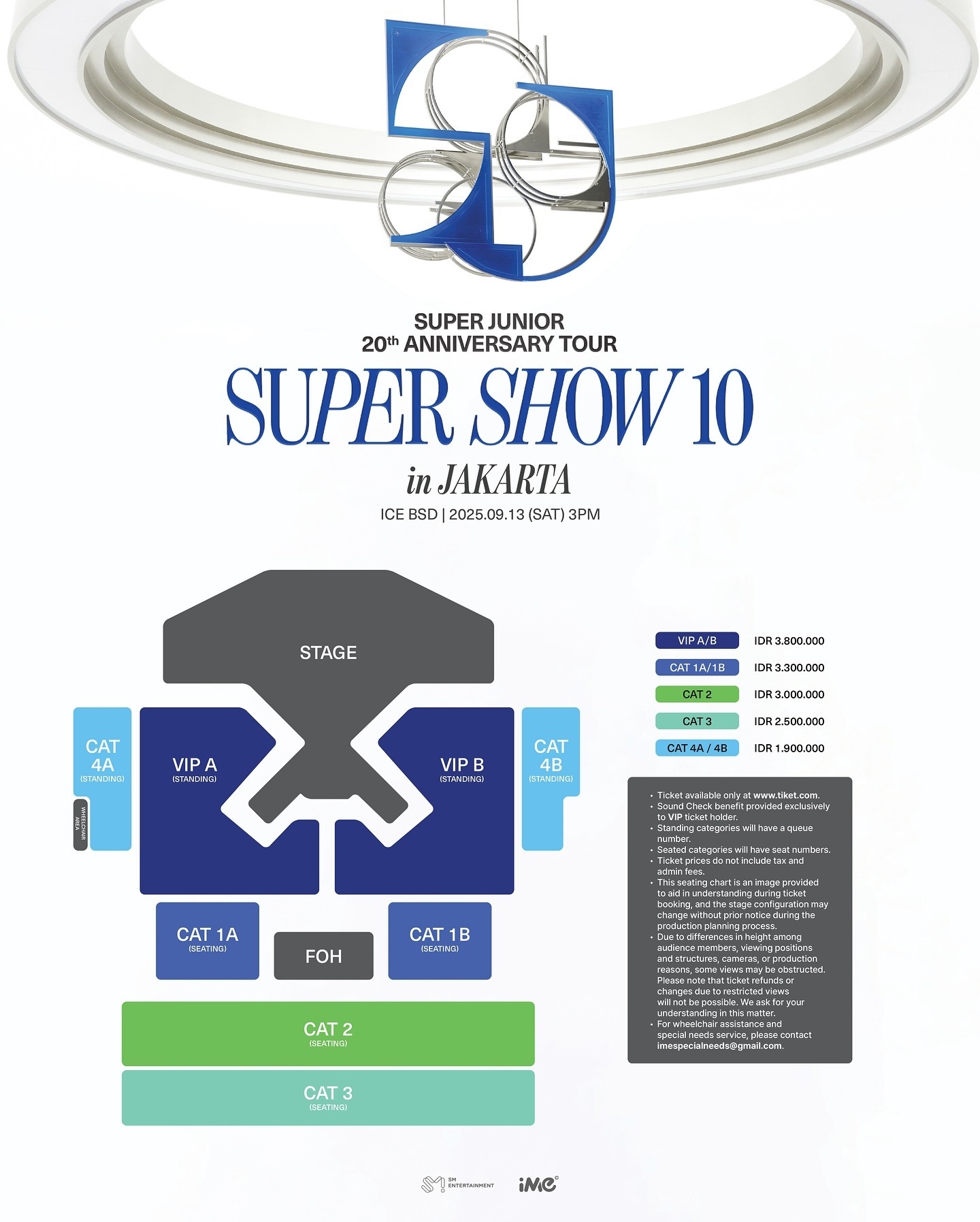 SUPER JUNIOR Gelar Konser Super Show 10 di Jakarta pada 13 September 2025, Penjualan Tiket Umum Dimulai Akhir Bulan Ini, Segini Harganya!