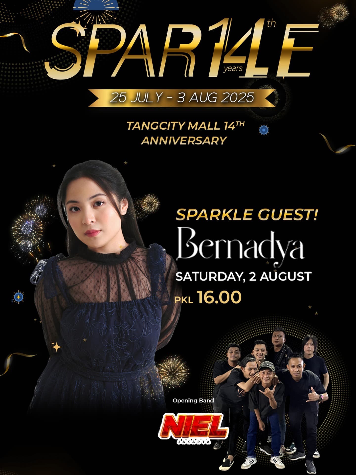Konser Gratis! Base Jam dan Bernadya Bakal Manggung di Tangcity Mall pada Awal Agustus 2025, Cek Waktunya Agar Tak Salah Datang!