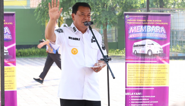 Pemkab Tangerang Luncurkan Program Pelayanan Sertipikat Tanah Keliling Membara, Dihadiri Langsung Wamen ATR/BPN dan Bupati Maesyal Rasyid