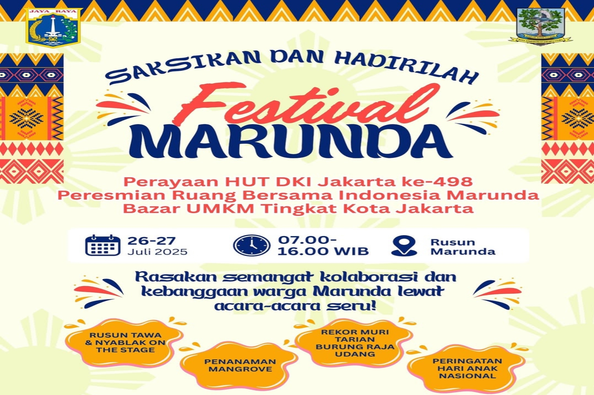 Festival Marunda 2025: Wisata Gratis yang Edukatif, Menghibur, dan Menggerakkan Warga