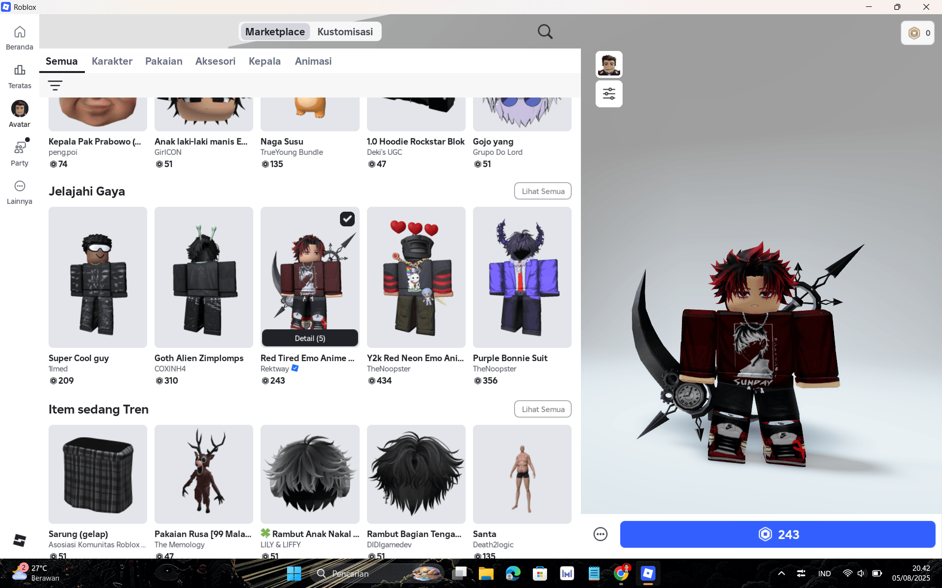 Cara Mendapatkan Robux Gratis di Game Roblox Tanpa Kode Ribet dan Tanpa Hoax