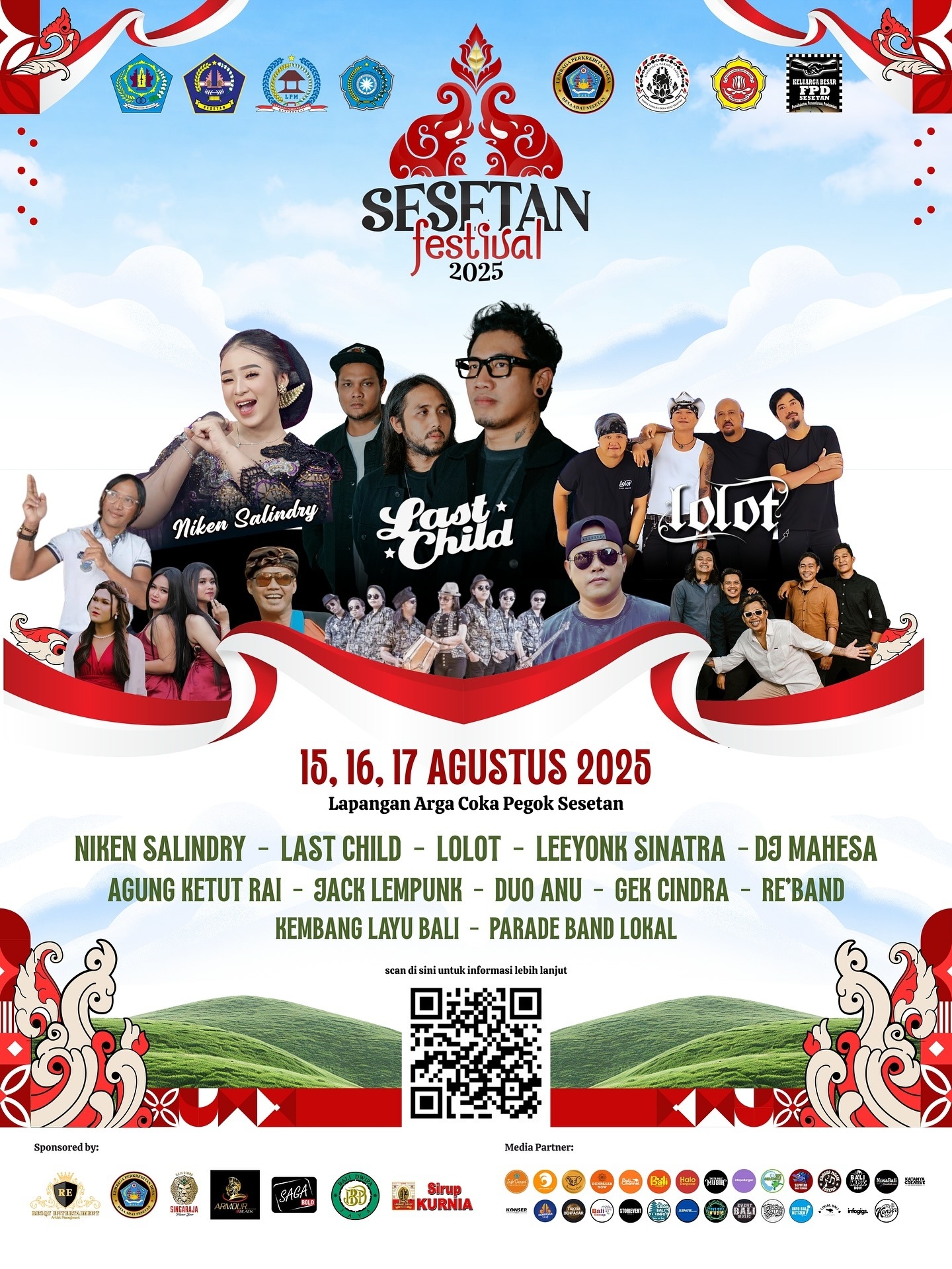 Niken Salindry, Last Child hingga Lolot Band Bakal Meriahkan Sesetan Festival 2025, Merayakan 80 Tahun Indonesia Merdeka, Cek Lokasi dan Tanggalnya!