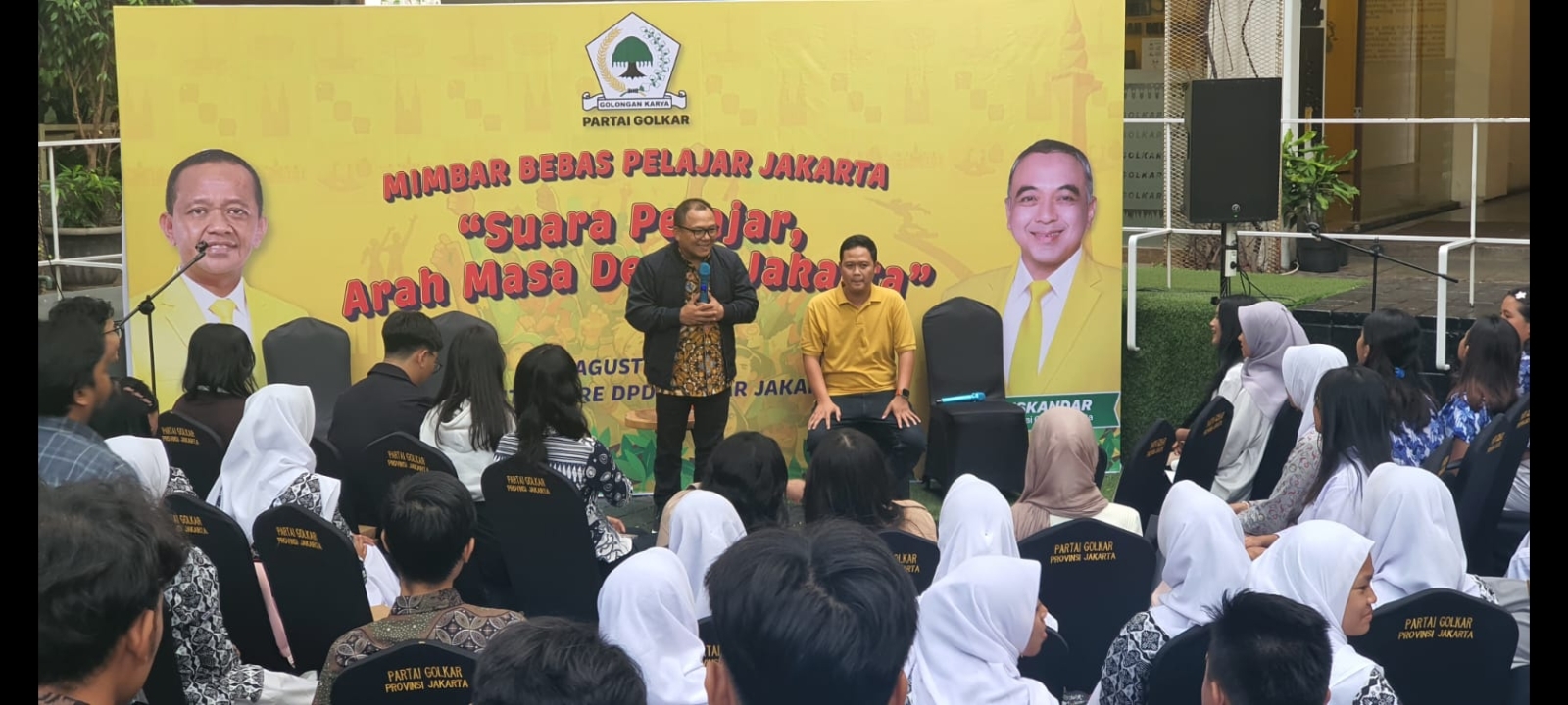 Mimbar Bebas Golkar untuk Pelajar Jakarta, Basri Baco: Jangan Anti Politik!
