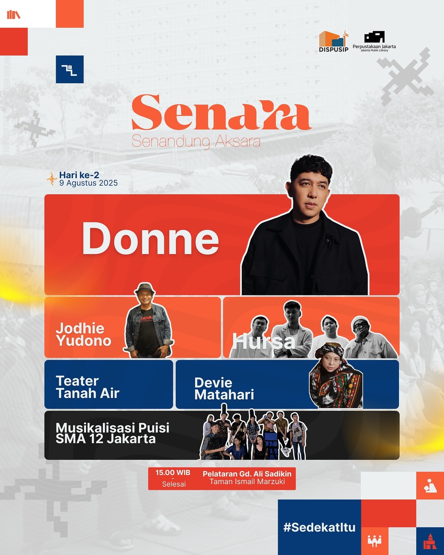 Ingat! Sore Ini dan Besok Ada Konser Gratis dan Musikalisasi Puisi di Perpustakaan Jakarta, Cek Daftar Penampilnya