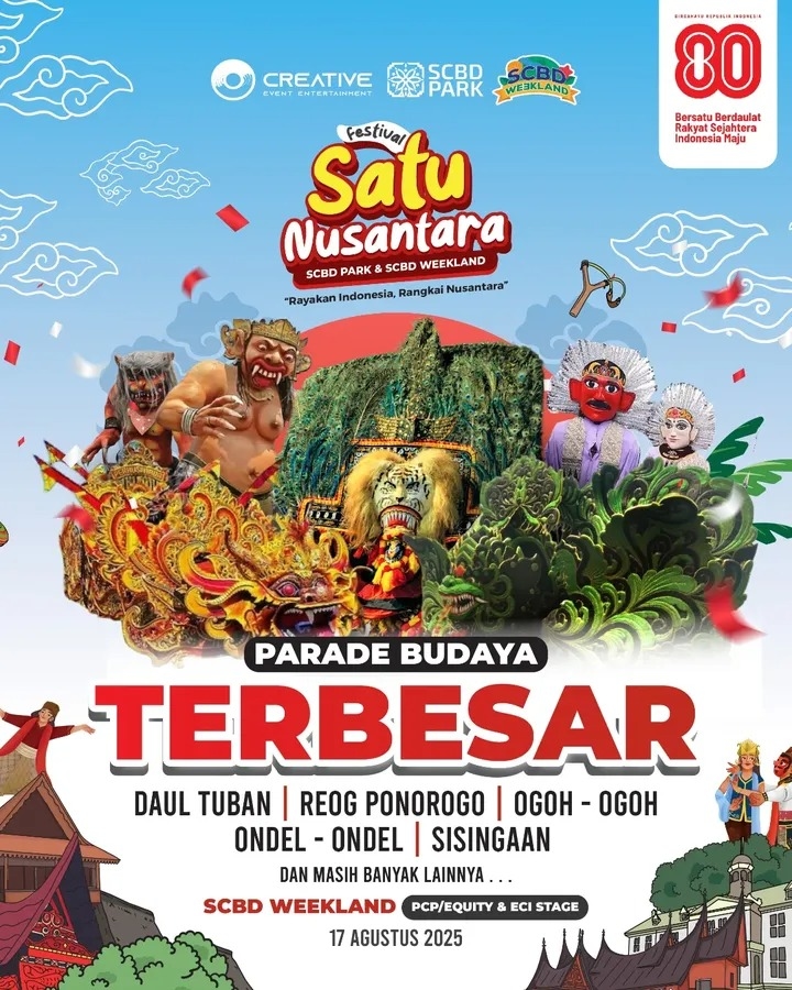 Festival Satu Nusantara: Parade Budaya Terbesar di Indonesia Akan Digelar di Pusat Bisnis Ibu Kota, Cek Lokasi dan Tanggalnya!