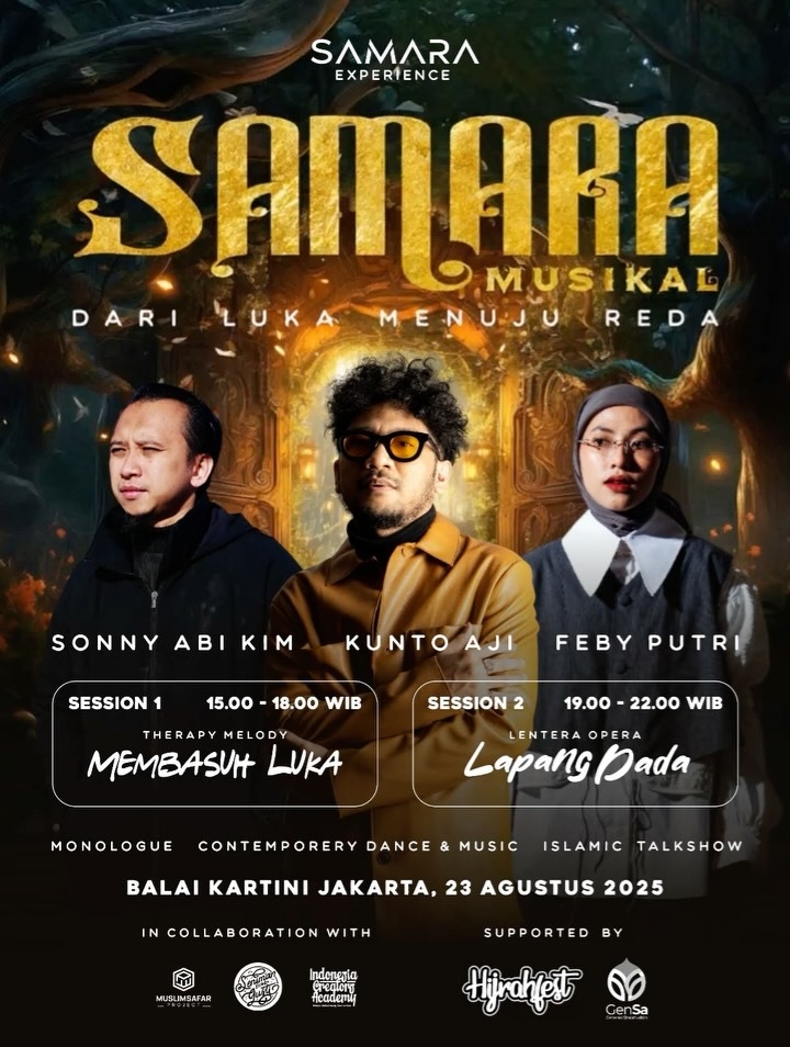 Samara Musikal Bakal Digelar di Balai Kartini pada 23 Agustus 2025, Menghadirkan Kunto Aji hingga Feby Putri, Segini Harga Tiketnya!