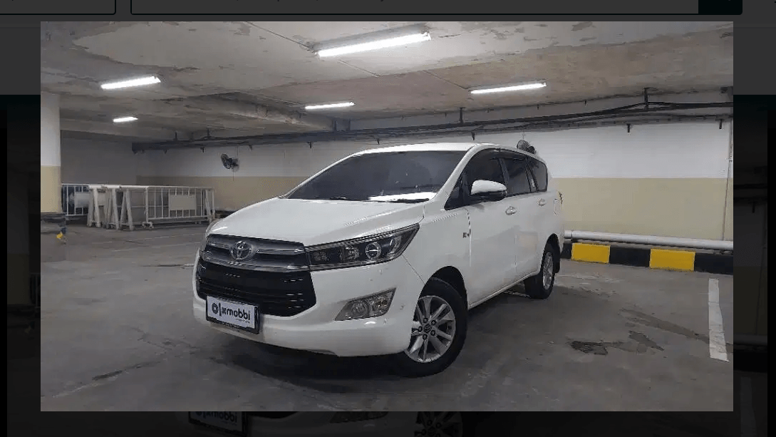 Unit Mulus Kinclong, Mobil Bekas Toyota Kijang Innova V AT 2019 Warna Putih, Kabin Super Luas, Harga Kredit Rp256 Juta, Cicilan Ringan