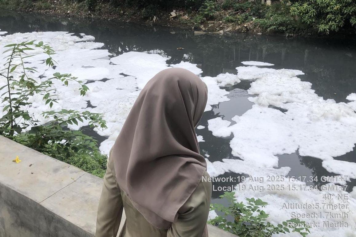 Dinas LH DKI Ungkap Busa yang Muncul di Kali Sunter Berasal dari Situ Ria Rio Pulomas, Begini Kronologinya