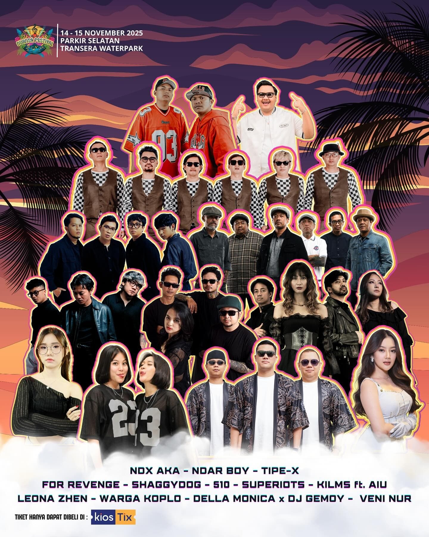 Warga Bekasi Merapat! Nuansa Festival 2025 Bakal Digelar di Transera Waterpark, Menampilkan NDX AKA, Ndarboy, Shaggydog, Tipe-X, hingga For Revenge