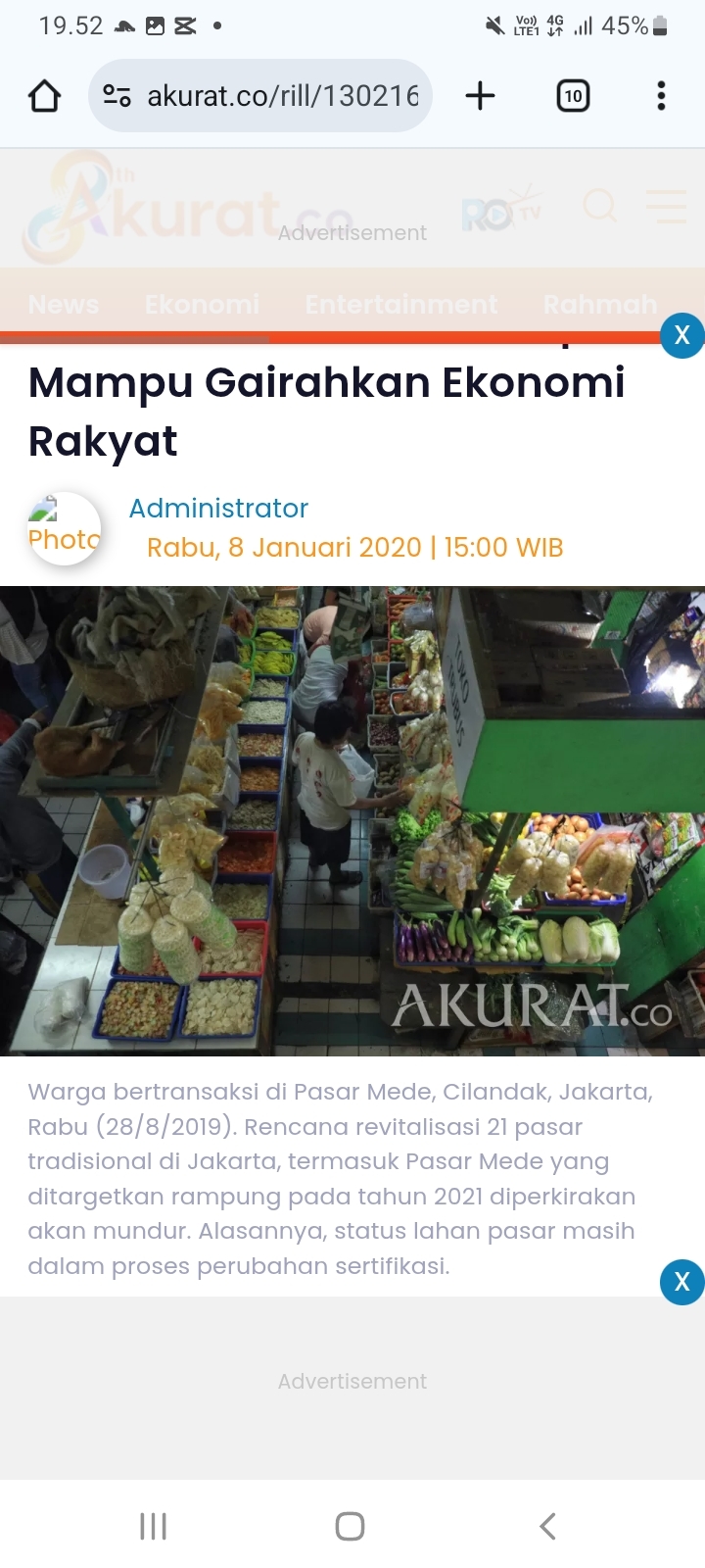Politisi Golkar Ingatkan Revitalisasi Pasar Tradisional di Jakarta Harus Tetap Jaga Ciri Khas