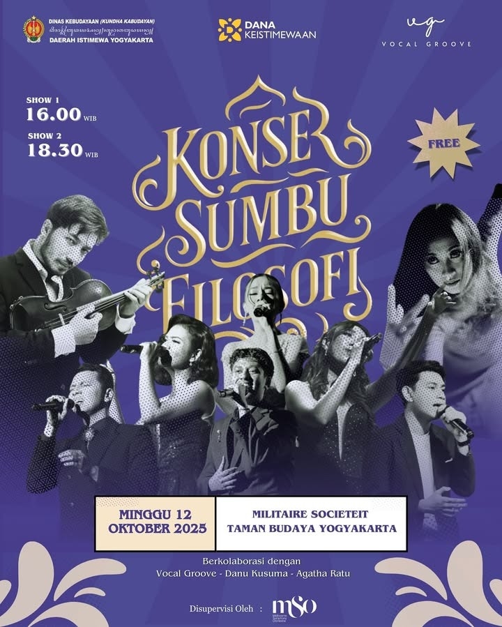 Konser Sumbu Filosofi di Jogya Hadirkan Vocal Groove hingga Agatha Ratu Sebagai Bintang Utama, Catat Tanggal dan Lokasinya, Gratis!