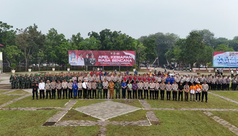 Pimpin Apel Kesiapsiagaan Bencana 2025, Bupati Tangerang Tekankan 4 Hal Penting Ini, Karena Bencana Tidak Dapat Diprediksi Secara Pasti