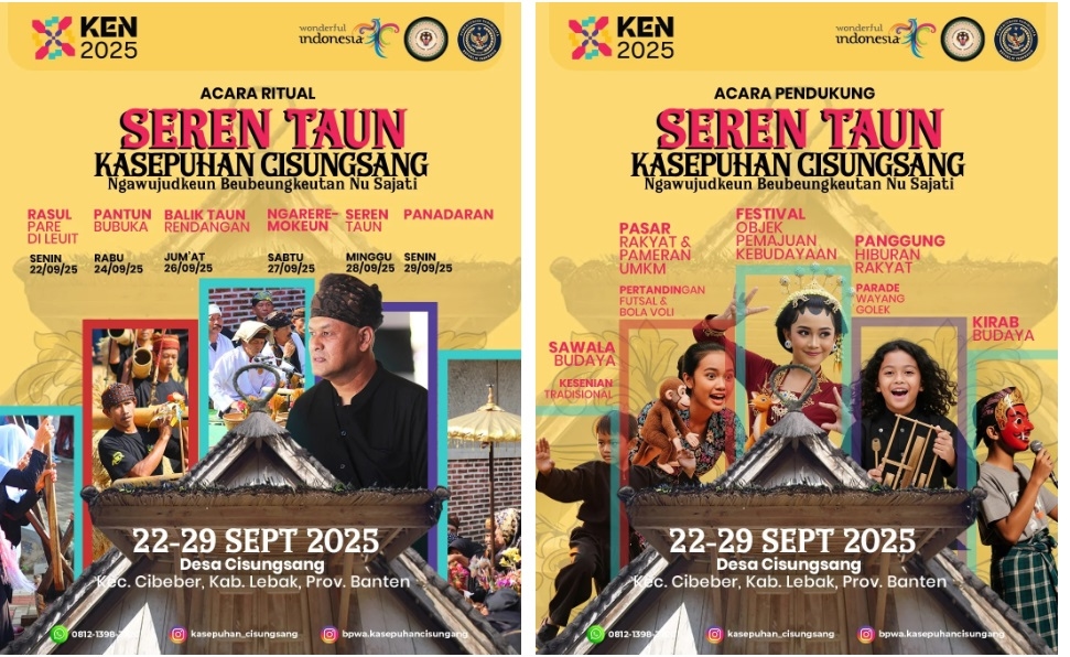 Ritual Seren Taun Cisungsang 2025: Perayaan Budaya Masyarakat Lebak Banten, Berlangsung pada 22-29 September, Berikut Rangkaian Acaranya!
