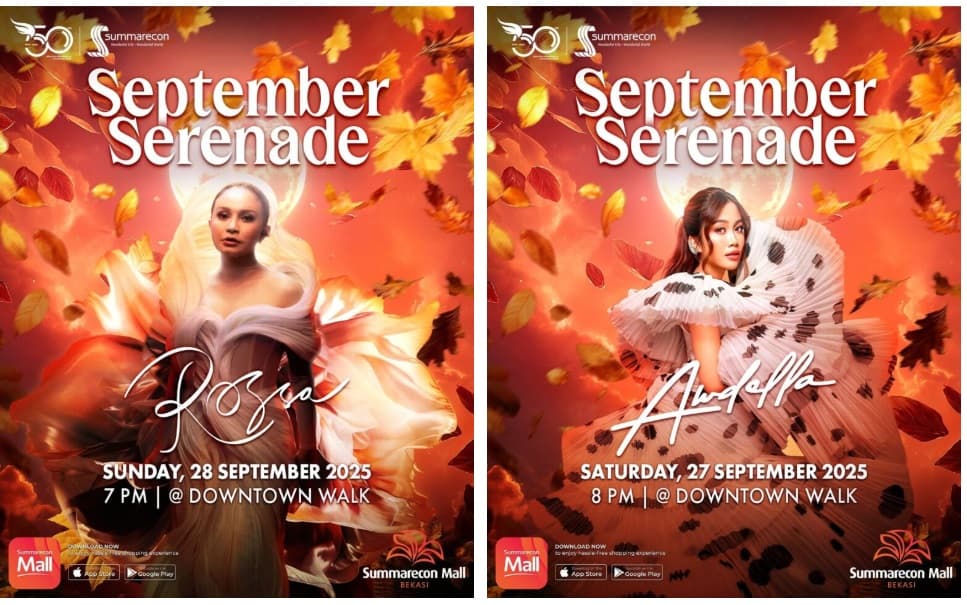 Konser Gratis Akhir Pekan Ini: Ada Awdella dan Rossa di Summarecon Mall Bekasi, Cek Jadwal Detilnya di Sini!