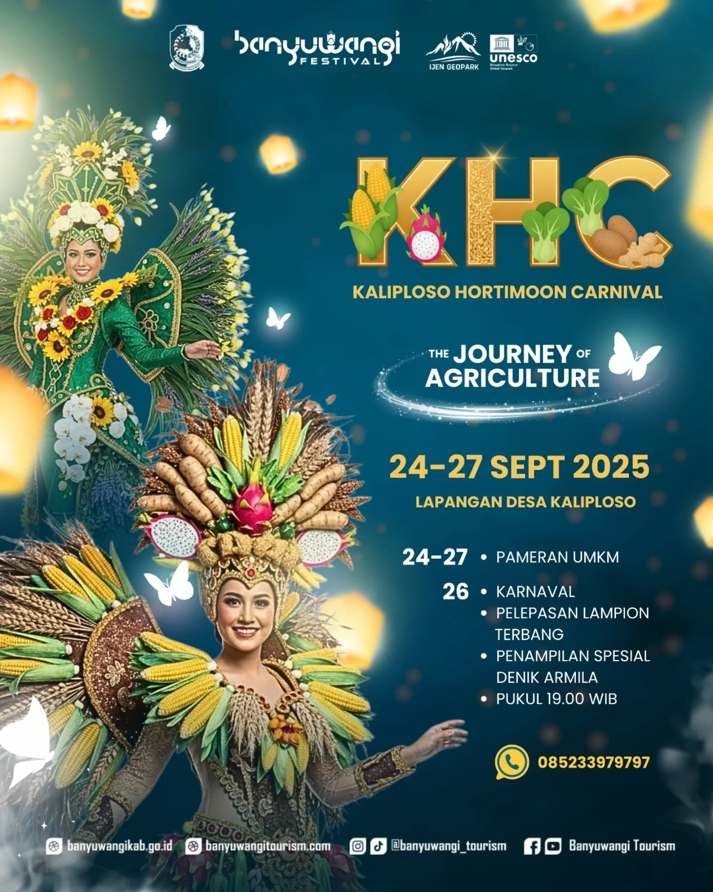 Festival Lampion Terbang dan Pameran UMKM Digelar di Banyuwangi Mulai Besok, Nantikan Penampilan Spesial Denik Armila, Gratis!