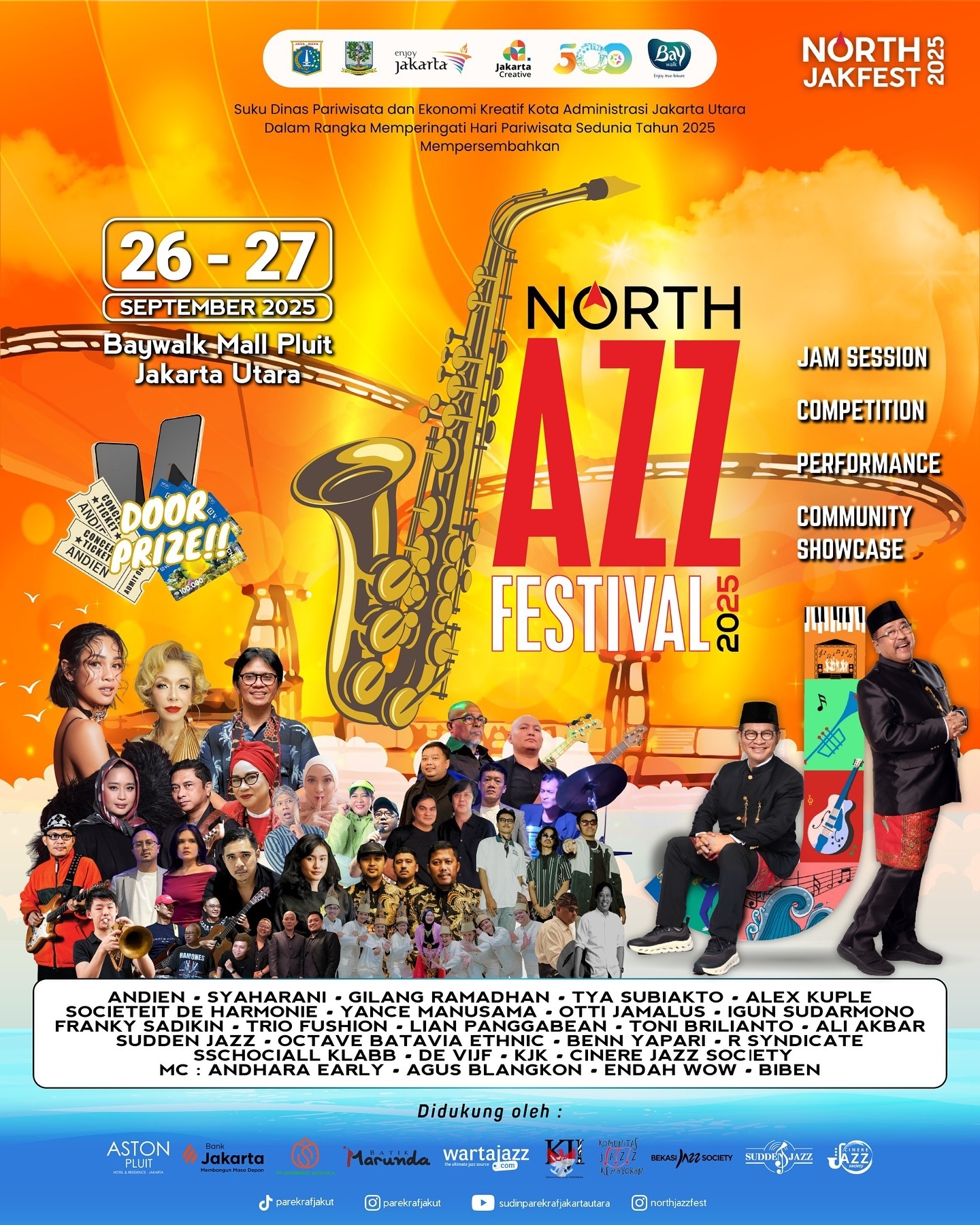 Jangan Lupa! Andien hingga Gilang Ramadhan Bakal Meriahkan North Jazz Festival 2025 di Baywalk Mall Pluit Akhir Pekan Ini, Simak Daftar Penampilnya