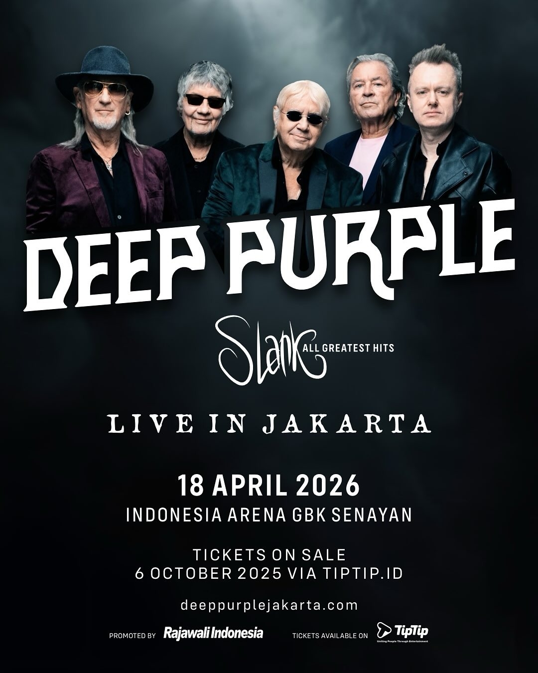 Deep Purple dan Slank Bakal Gelar Konser Kolaborasi di Jakarta, Nih Info Lokasi, Tanggal dan Harga Tiket