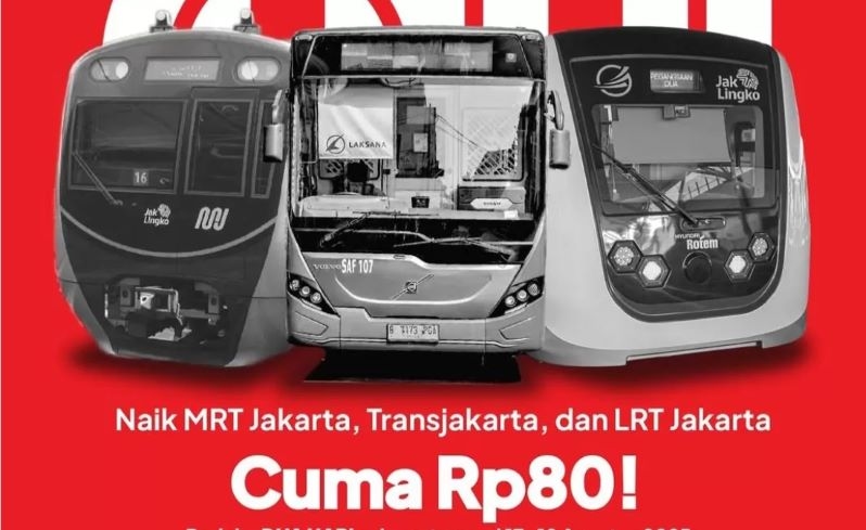 Asyik! Tarif Transjakarta, MRT dan LRT Hanya Rp 80 Pada 5 Oktober 2025, Gubernur Pramono: Penghargaan untuk TNI di Hari Jadi ke-80