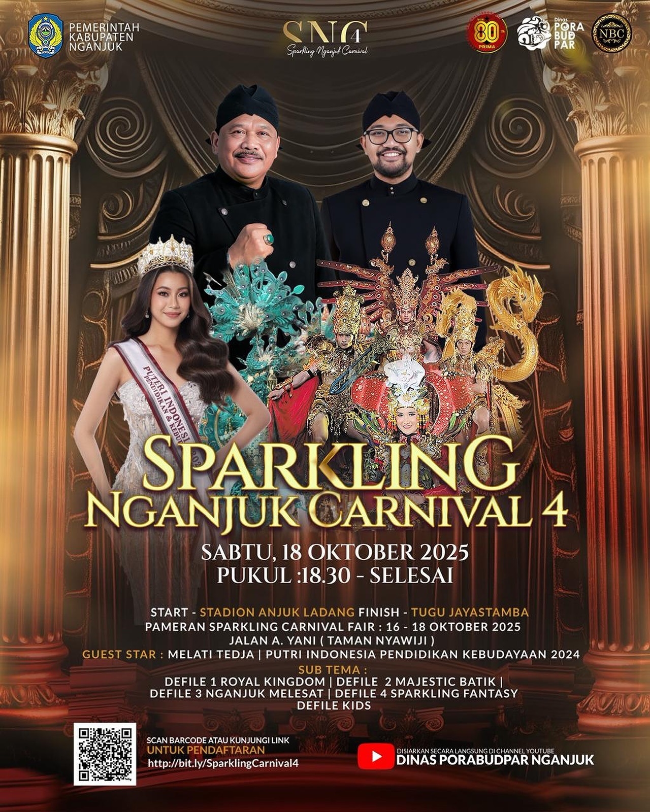 Sparkling Nganjuk Carnival 2025: Karnaval Megah Hadir dengan Lima Defile dan Pameran Ekonomi Kreatif, Catat Tanggalnya!