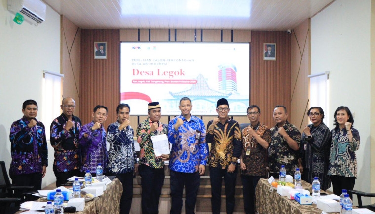 Keren! Desa Legok Kabupaten Tangerang Raih Predikat Istimewa Sebagai Desa Percontohan Antikorupsi dari KPK RI