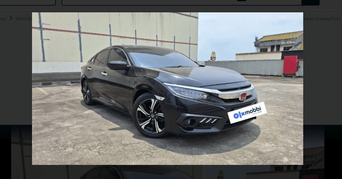 Sedan Mewah Harga Termurah! Honda Civic ES Turbo 2018 Bekas, Tangan Pertama, Odometer 47 Ribu, Cukup Bayar 23 Juta, Angsuran Ringan