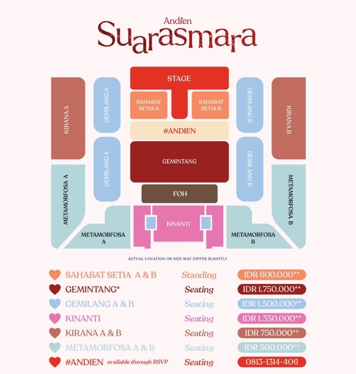 Tandai 25 Tahun Berkarya, Andien Gelar Konser Tunggal Bertajuk Suarasmara di Istora Senayan pada November 2025, Segini Harga Tiketnya!