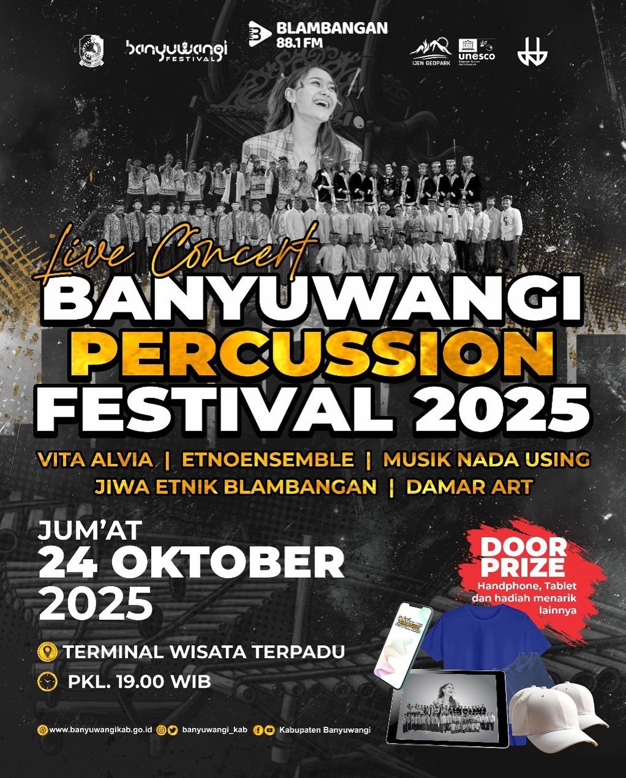 Live Concert! Banyuwangi Percussion Festival 2025 Digelar Malam Sabtu Akhir Pekan Ini, Tampilkan Kolaborasi Musik Etnik dan Modern