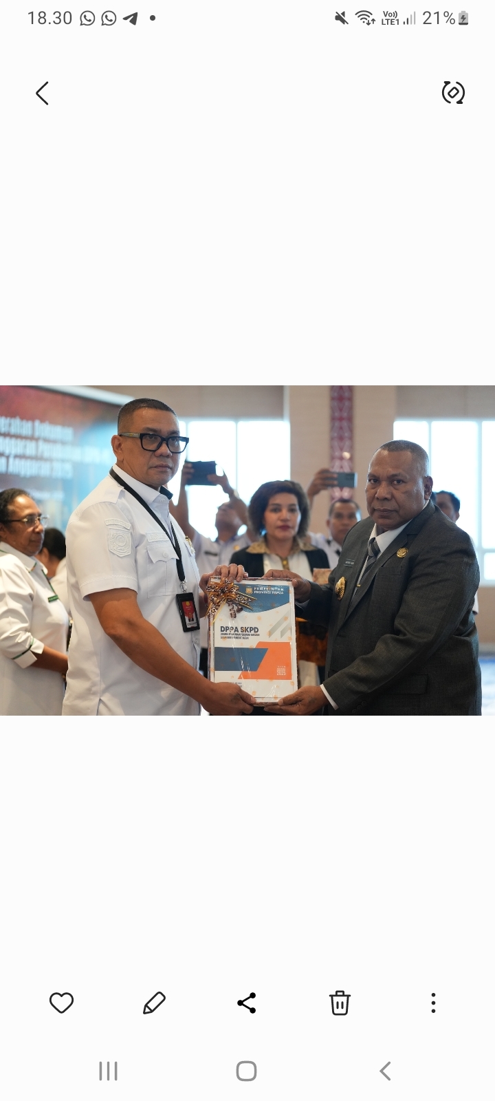 41 OPD Terima DPA Perubahan, Wakil Gubernur Papua Ingatkan Waktu Sisa 2 Bulan Lagi