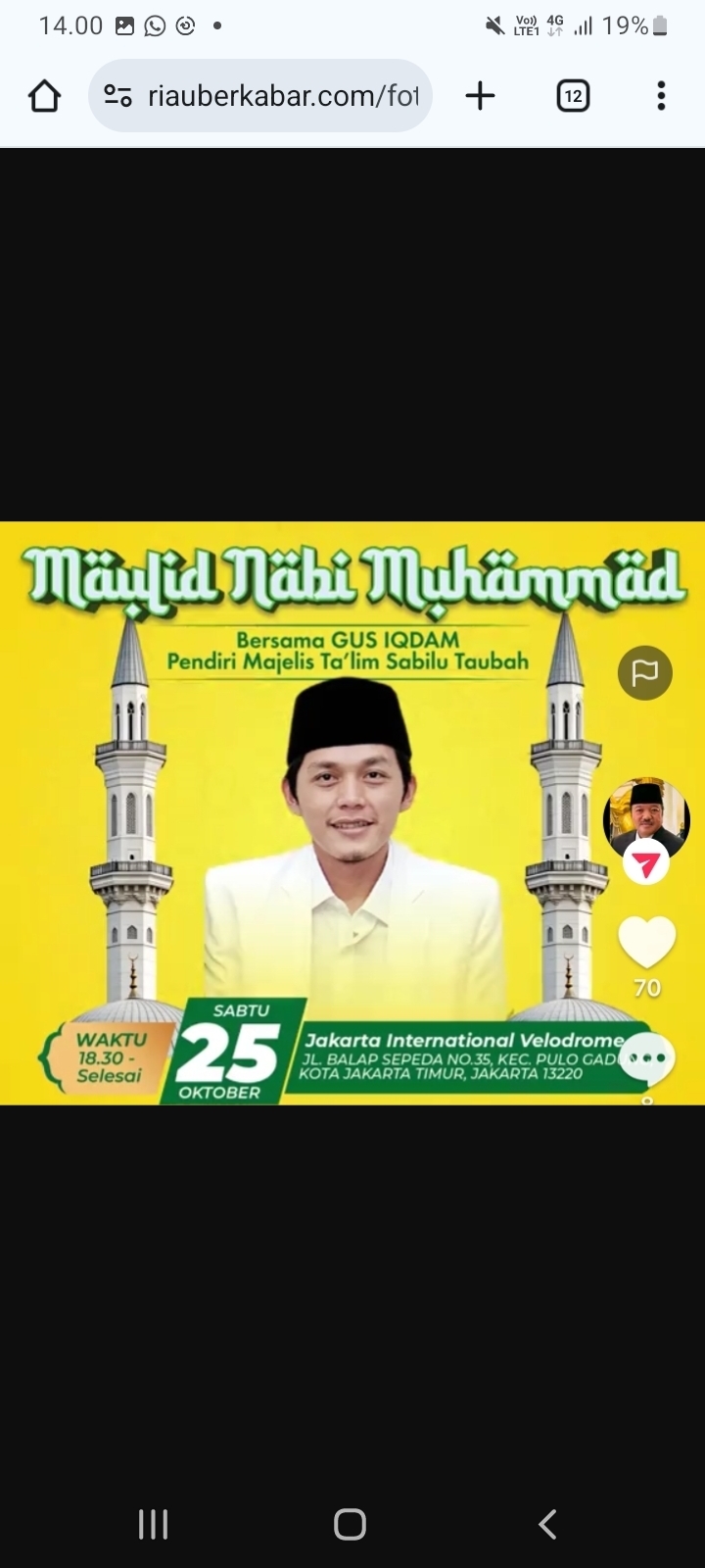 Terbuka untuk Umum! Malam Ini Ceramah Gus Iqdam di Jakarta Timur, Pukul 18.30 Lokasinya di Sini