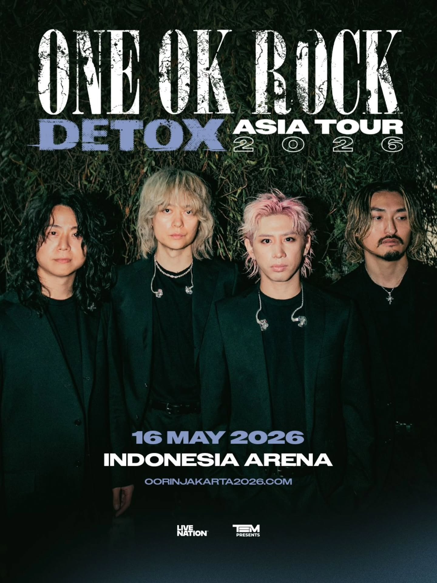 Pengumuman! Konser ONE OK ROCK DETOX ASIA TOUR 2026 di Jakarta Pindah Lokasi ke Sini, Ini Alasannya