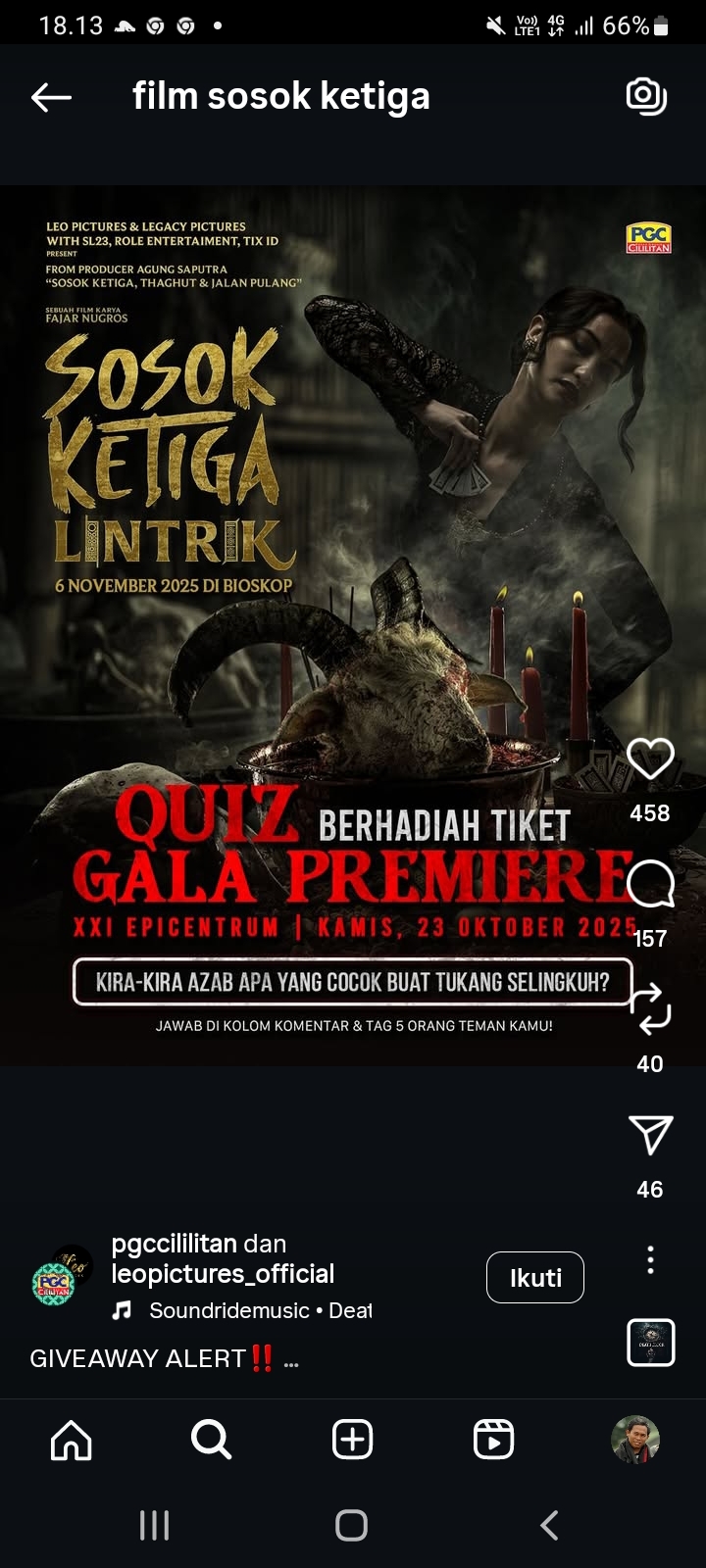 Tayang 6 November, Adinda Thomas Bintangi Film Horor Tentang Ilmu Pelet Lintrik