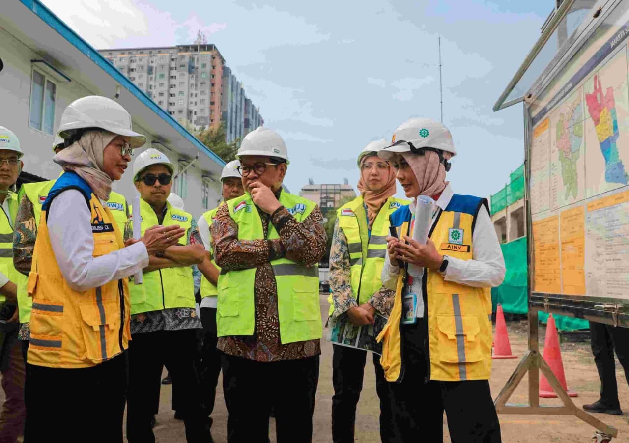 Gubernur Pramono Tinjau Proyek Pembangunan Pengolahan Air Limbah JSDP Zona 1 Pluit, Ditarget Rampung 2027