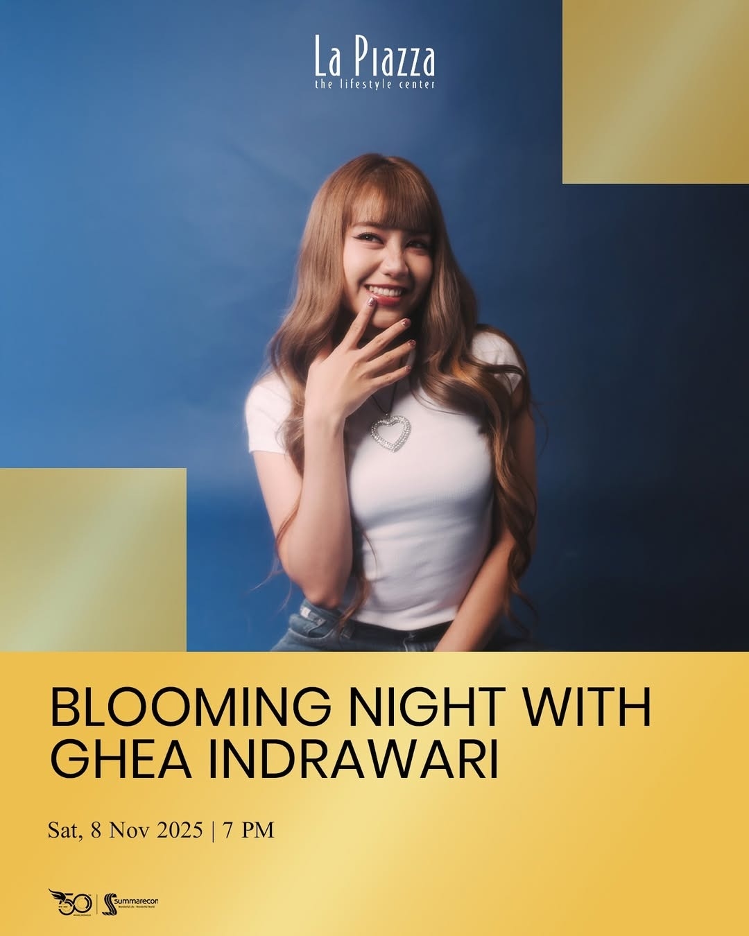 Jangan Lupa! Blooming Night with Ghea Indrawari, Konser Gratis di La Piazza Summarecon Mall Kelapa Gading Akhir Pekan Ini