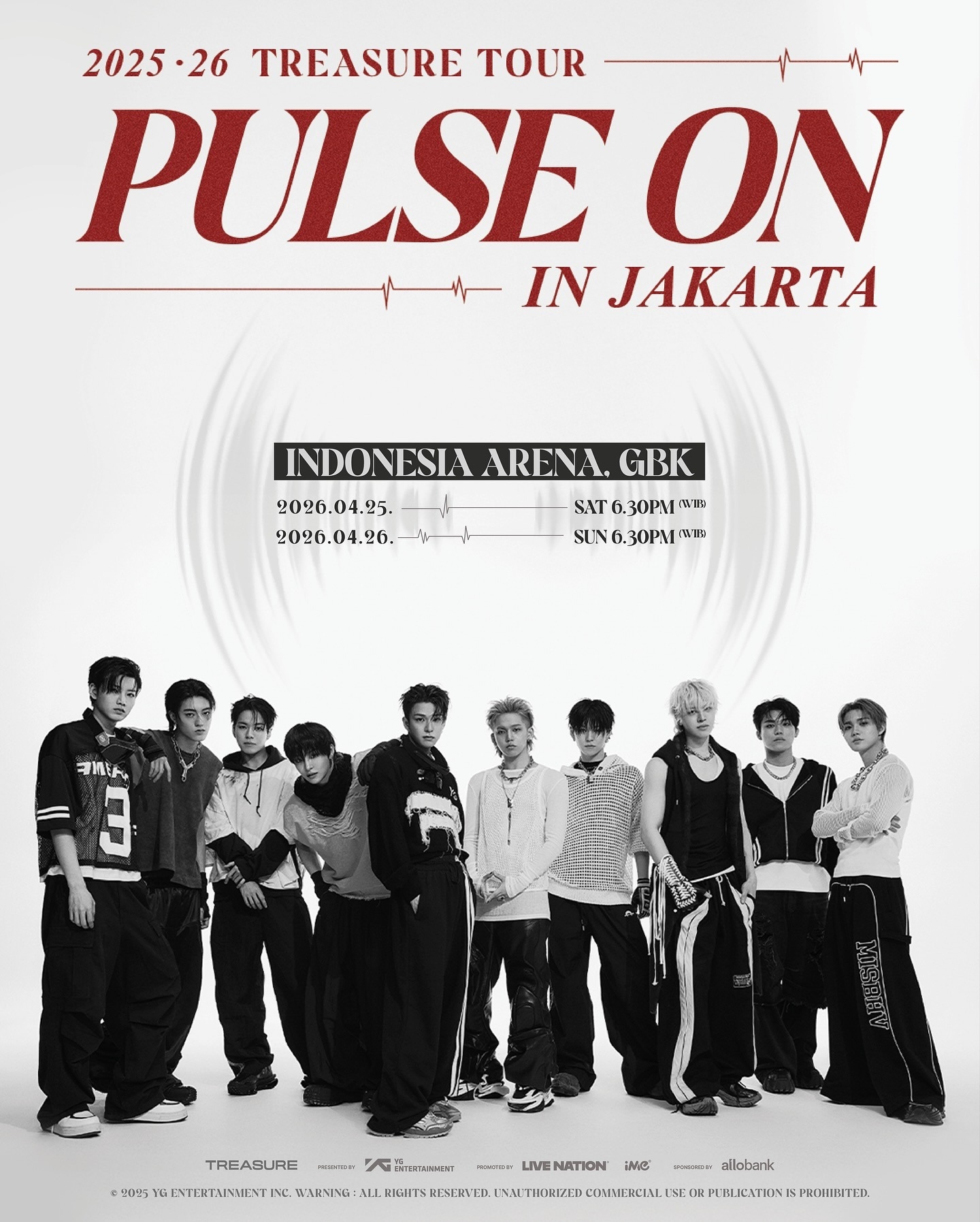 K-pop TREASURE Siap Kembali Goyang Jakarta pada April 2026, Penjualan Tiket Dimulai 25 November, Segini Harganya
